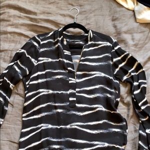 Karina Grimaldi zebra print blouse